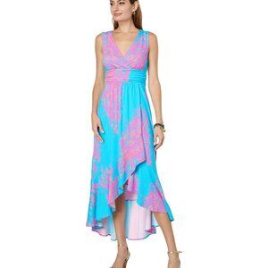Lilly Pulitzer Moana Maxi Turquoise Oasis Goddess of the Sea